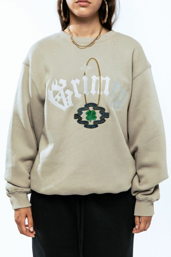 SUDADERA CREW SAOIRSE GREY GRIMEY - Imagen 3