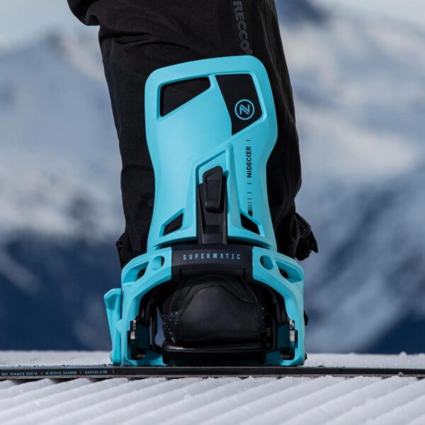 FIJACIONES SNOWBOARD SUPERMATIC ESCAPECYAN NIDECKER - Imagen 3