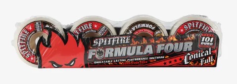 RUEDAS SKATE CONICAL FULL RED SPITFIRE - Imagen 2