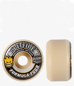 RUEDAS SKATE F4 CONICAL YELLOW SPITFIRE