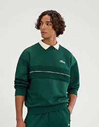SUDADERA CREW QUENTO DARK GREEN ELLESSE