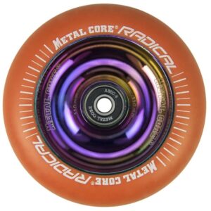 RUEDA SCOOTER RADICAL NARANJA/RAINBOW 110MM METALCORE