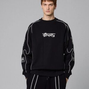 SUDADERA CREW RACEWAR BLACK GRIMEY