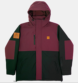 CAZADORA ESQUI/SNOW TAHOE BLACK/BURGUNDY CLAPPS