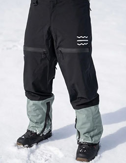 PANTALON ESQUI/SNOW SAARUA 20K BLACK/BLUE CLAPPS - Imagen 2