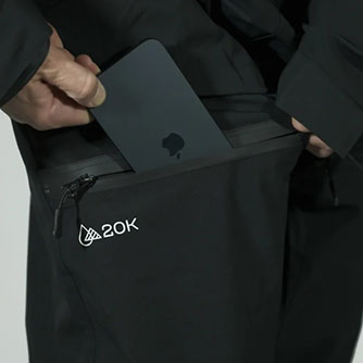 PANTALON ESQUI/SNOW SAARUA 20K BLACK/BLUE CLAPPS - Imagen 3