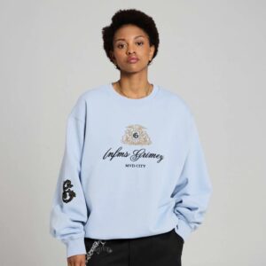 SUDADERA CREW CHIEF WATCHER LIGHT BLUE GRIMEY 